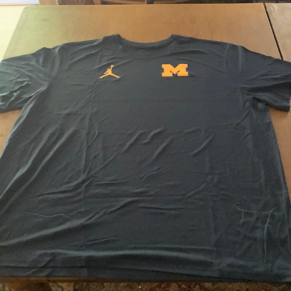 University of Michigan Dri Fit Tee, 4XL, Jordan Brand No tags never been worn.